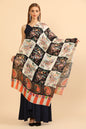 Pashtush India Womens Stoles Pashtush Womens Extra Soft Bamboo Stole, Printed Paisley Design, Multicolour