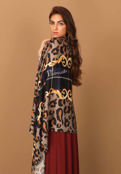 Pashtush India Stole Pashtush Womens Extra Soft, Printed Bamboo Scarf