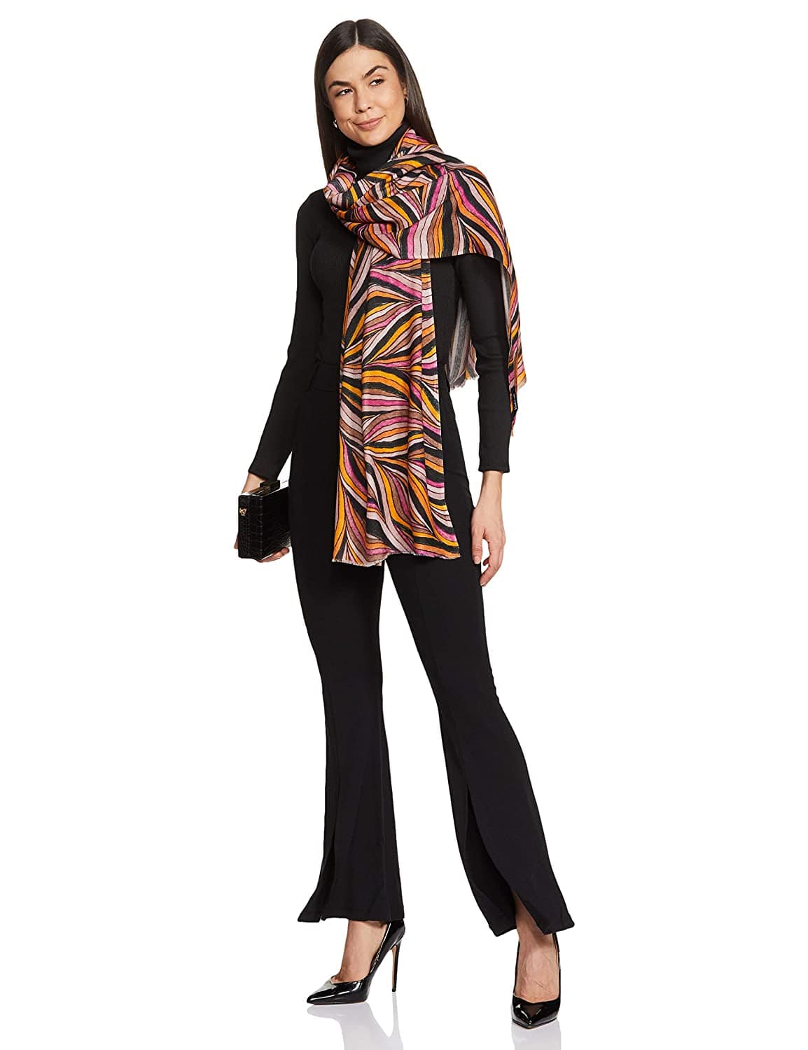 Pashtush India 100x200 PASHTUSH WOMENS EXTRA SOFT, PRINTED BAMBOO SCARF