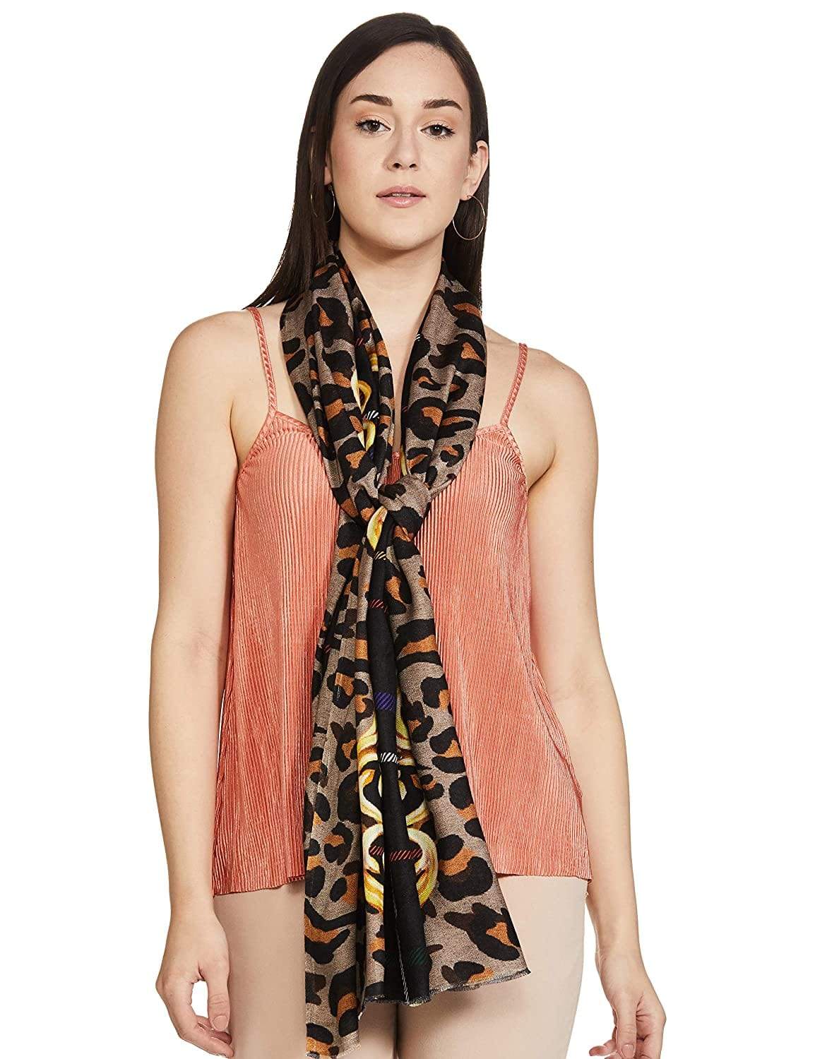 Pashtush India 70x200 Pashtush Womens Extra Soft, Printed Bamboo Scarf