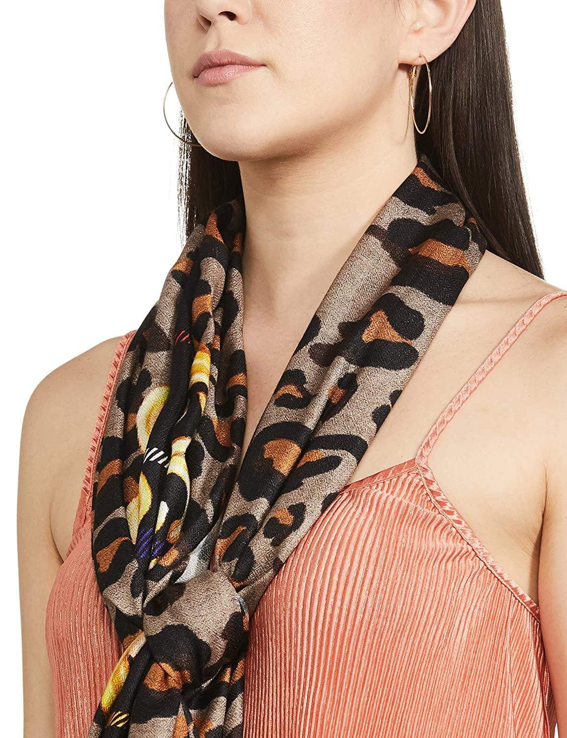 Pashtush India 70x200 Pashtush Womens Extra Soft, Printed Bamboo Scarf