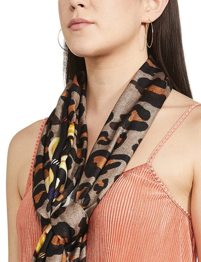 Pashtush India 70x200 Pashtush Womens Extra Soft, Printed Bamboo Scarf