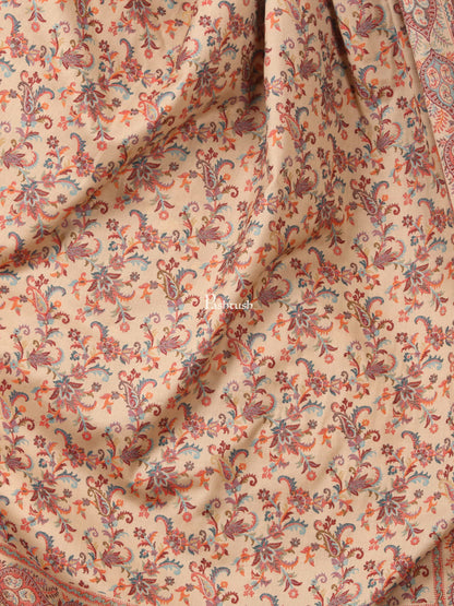 Pashtush India Womens Shawls Pashtush Womens Faux Pashmina, Ethnic Weave Shawl, Beige