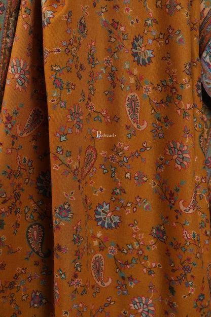 Pashtush India 100x200 Pashtush Womens Faux Pashmina, Kaani Weave Shawl, Sunflower