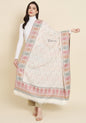 Pashtush India Womens Shawls Pashtush Womens Faux Pashmina Shawl,  Design, Ivory