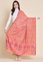 Pashtush India Womens Shawls Pashtush Womens Faux Pashmina Shawl,  Design, Peach