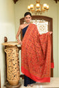 Pashwool Womens Shawls Pashtush Womens Faux Pashmina Shawl, Faux Pashmina, Jamawar Design, Red