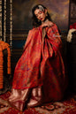 Pashtush India Womens Shawls Pashtush Womens Faux Pashmina Shawl, Pailsey Weave Design, Red