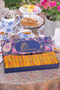 Pashtush India Gift Pack Pashtush Womens Faux Pashmina Shawl, Woven Striped Weave With Metallic Threads, Mustard