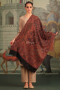 Pashtush India Womens Stoles and Scarves Scarf Pashtush Womens Faux Pashmina Stole, Paisley Design, Black
