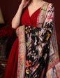 Pashtush India 70x200 Pashtush Womens fine Soft Bamboo Stole, Shikaardar Print Design