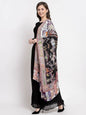 Pashtush India Womens Stoles and Scarves Scarf Pashtush Womens Fine Soft Bamboo Stole, Shikaardar Print Design