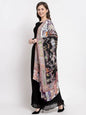 Pashtush India Womens Stoles and Scarves Scarf Pashtush Womens Fine Soft Bamboo Stole, Shikaardar Print Design
