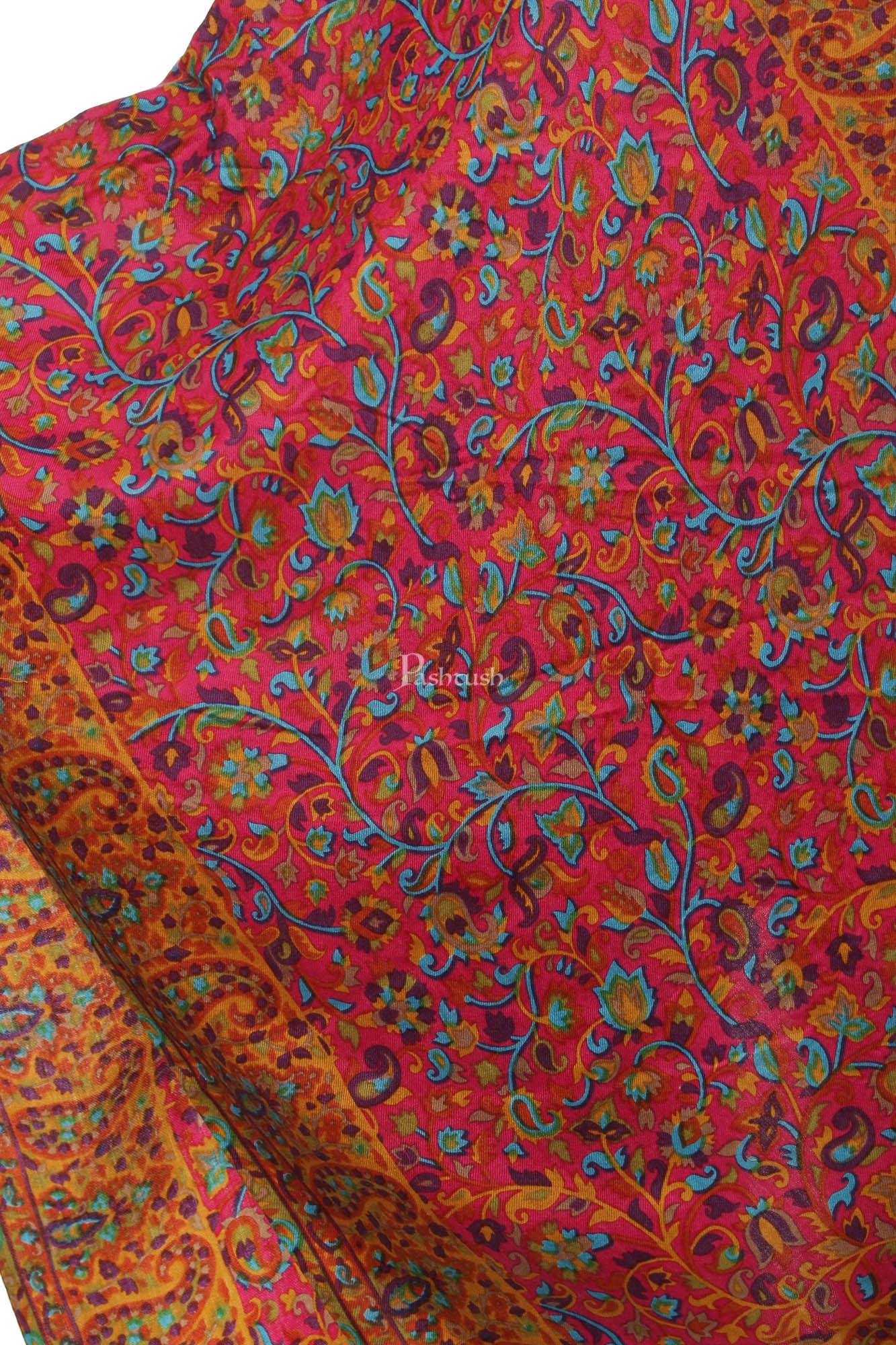 Pashtush India Womens Shawls Pashtush Womens Fine Wool  Blended Printed Stole Scarf