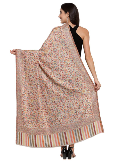 Pashtush India Womens Shawls Pashtush Womens Fine Wool Ethnic Weave Shawl, Soft And Warm