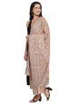 Pashtush India Womens Shawls Pashtush Womens Fine Wool Ethnic Weave Shawl, Soft And Warm,Beige