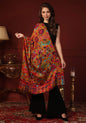 Pashtush India 70x200 Pashtush Womens Fine Wool Hand Printed Stole Scarf