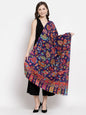 Pashtush India Womens Shawls Pashtush Womens Fine Wool Hand Printed Stole Scarf