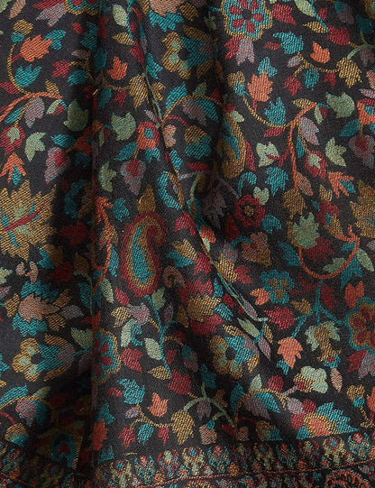 Pashtush India 100x200 Pashtush Womens Fine Wool Kaani Weave Shawl, Soft and Warm