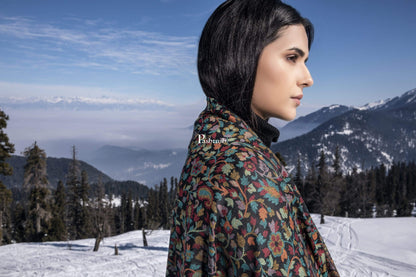 Pashtush India 100x200 Pashtush Womens Fine Wool Kaani Weave Shawl, Soft and Warm