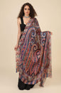 Pashtush India 100x200 Pashtush Womens Fine Wool Kalamkari Printed Shawl, Soft and warm with woolmark certification