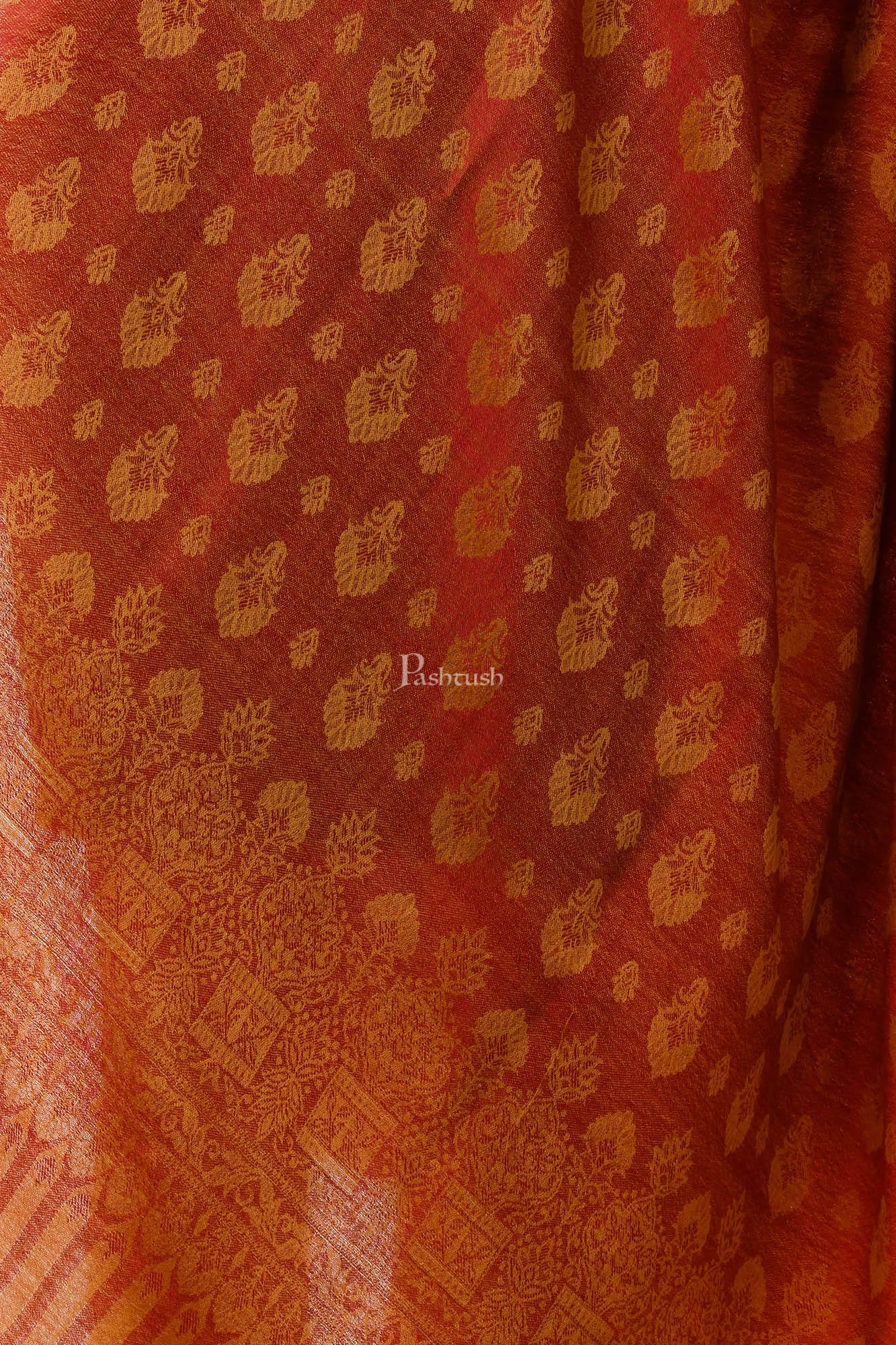 Pashtush India Womens Shawls Pashtush Womens Fine Wool Shawl, Apricot