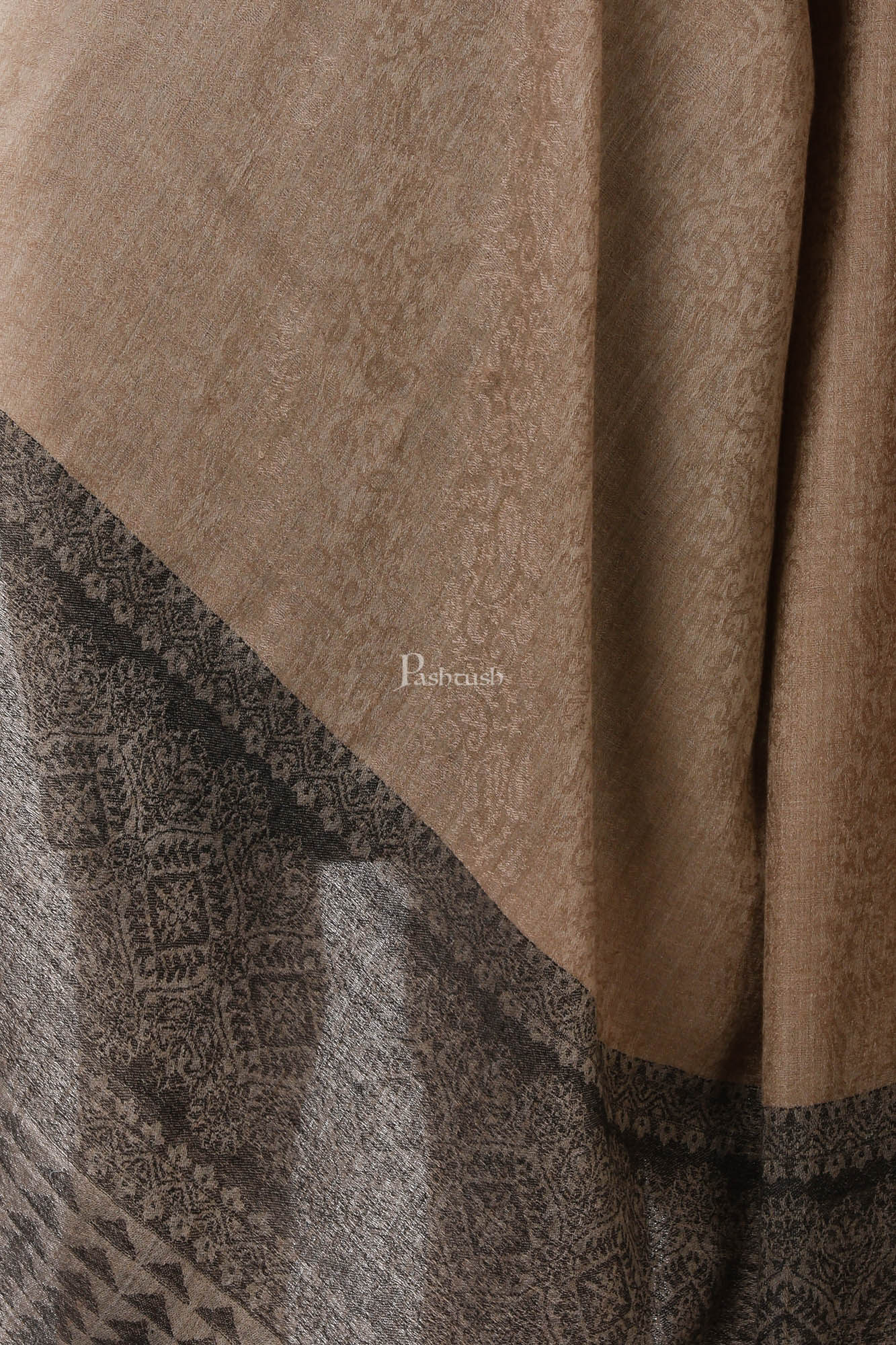 Pashtush India Womens Shawls Pashtush Womens Fine Wool Shawl, Brunette