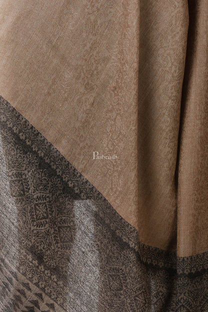 Pashtush India Womens Shawls Pashtush Womens Fine Wool Shawl, Brunette