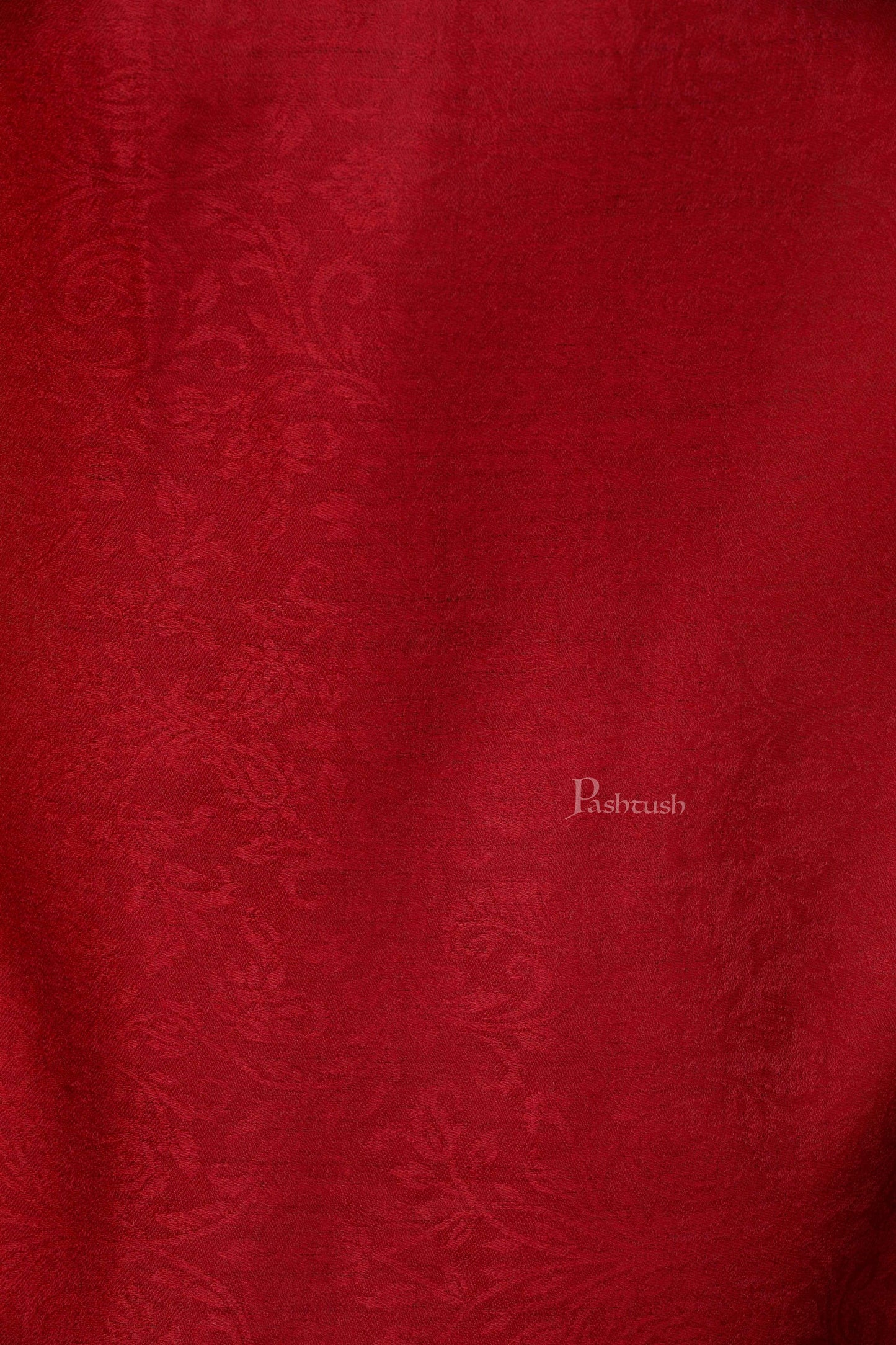Pashtush Shawl Store Shawl Pashtush Womens Fine Wool Shawl, Carmine Maroon