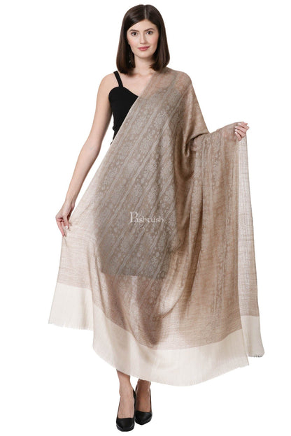 Pashtush India Womens Shawls Pashtush Womens Fine Wool Shawl, Cedar