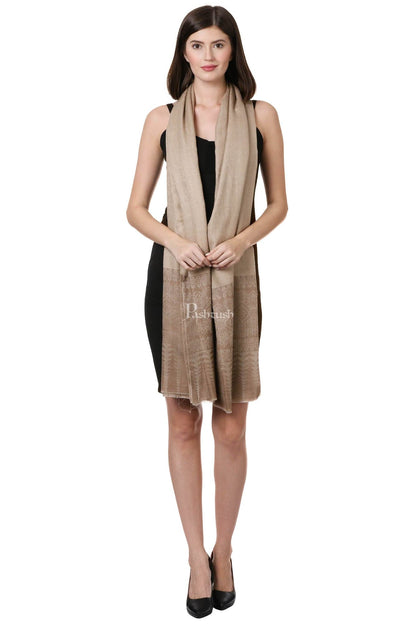 Pashtush India Womens Shawls Pashtush Womens Fine Wool Shawl, Cinnamon