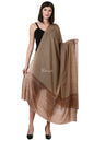 Pashtush India Womens Shawls Pashtush Womens Fine Wool Shawl, Coffee