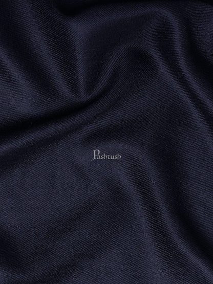 Pashtush India Womens Shawls Pashtush Womens Fine Wool Shawl, Extra Soft Warm - Light Weight, Navy Blue