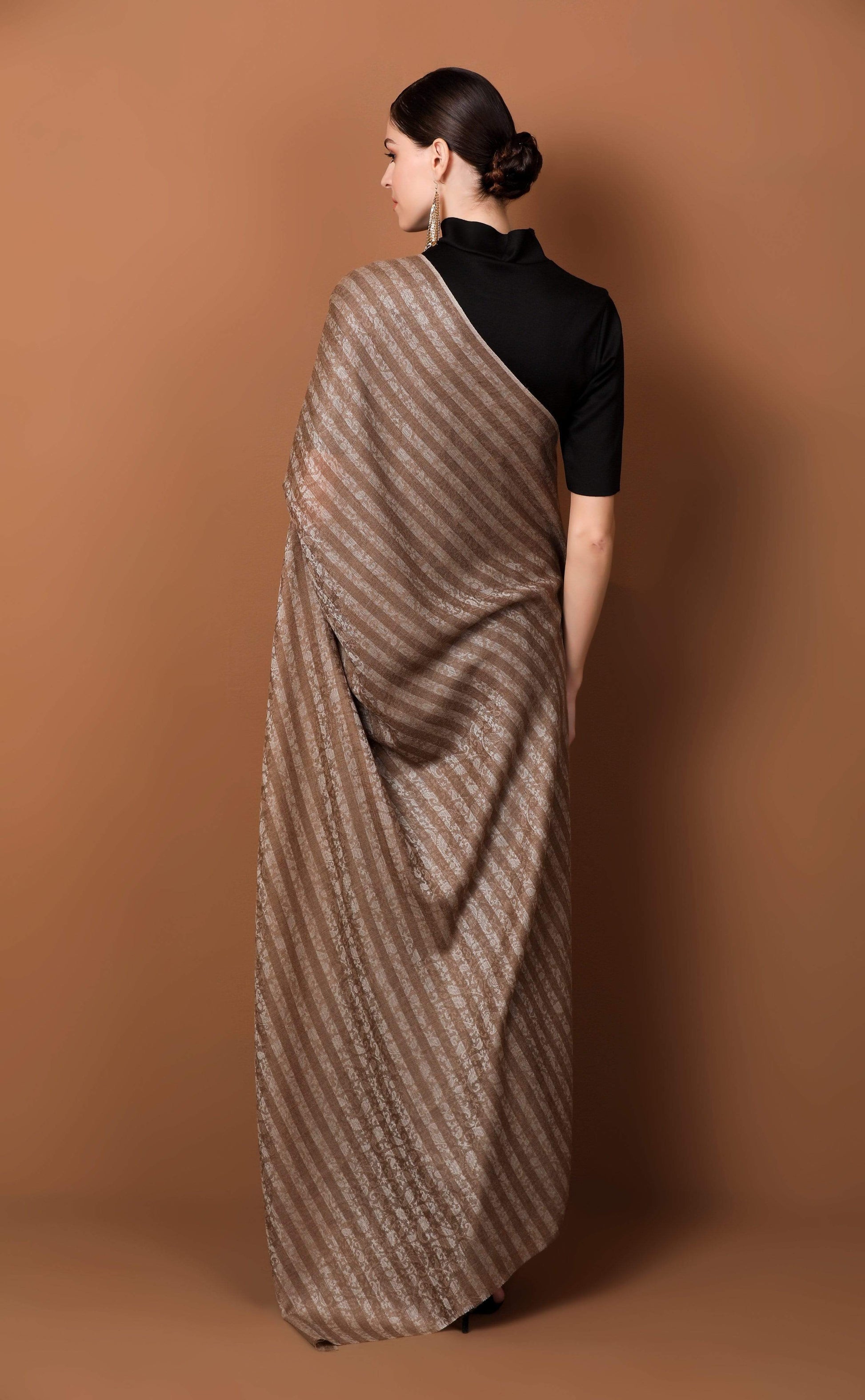 Pashtush Shawl Store Shawl Pashtush Womens Fine Wool Shawl, Jacquard, Soft, Warm and Ultra Light Weight