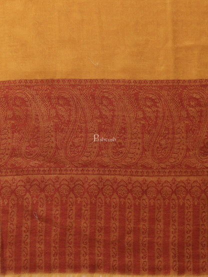 Pashtush India Womens Shawls Pashtush Womens Fine Wool Shawl, Mustard