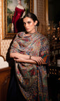Pashtush India Womens Shawls Pashtush womens Fine Wool shawl, nalki embroidery design, Multicolour