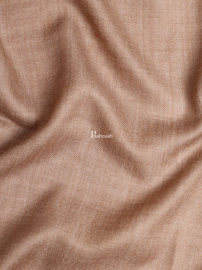 Pashtush India Womens Shawls Pashtush Womens Fine Wool Shawl, Natural, Extra Soft Warm - Light Weight, Taupe
