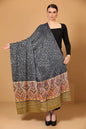 Pashtush India Womens Shawls Pashtush Womens Fine Wool Shawl, Paisley Weave Design , Black