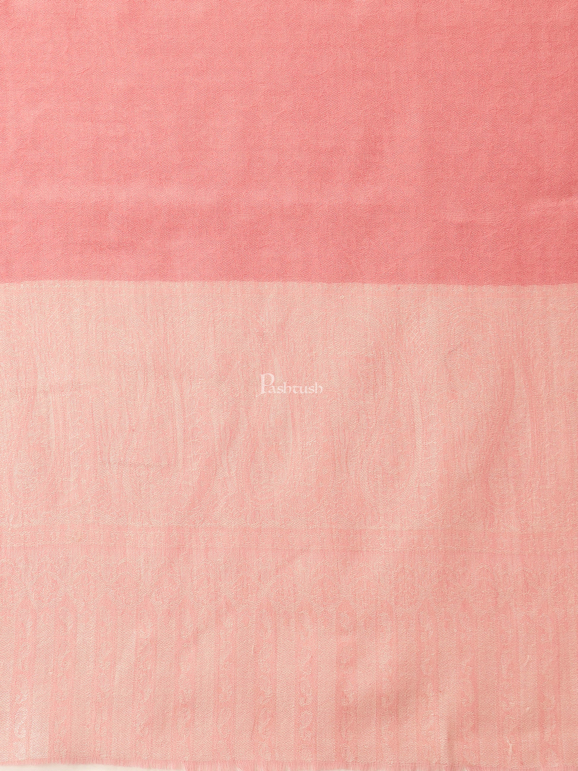 Pashtush India Womens Shawls Pashtush Womens Fine Wool Shawl, Pink