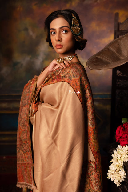 Pashtush India Womens Shawls Pashtush Womens Fine Wool Shawl, Twilight Paisley Palla Design, Multicolour