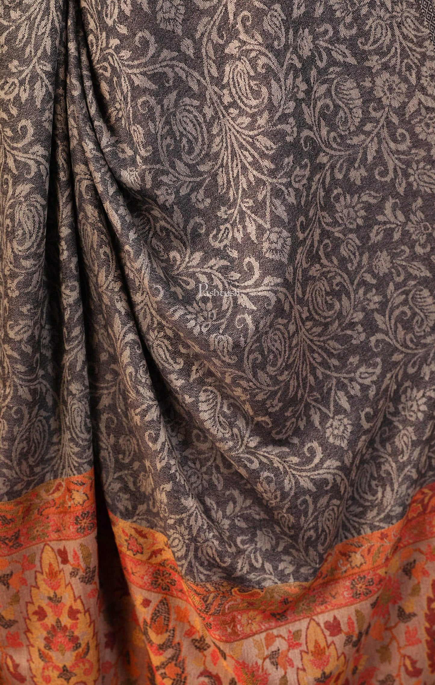 Pashtush India 100x200 Pashtush Womens Fine Wool Shawl, With Kaani Palla Weave