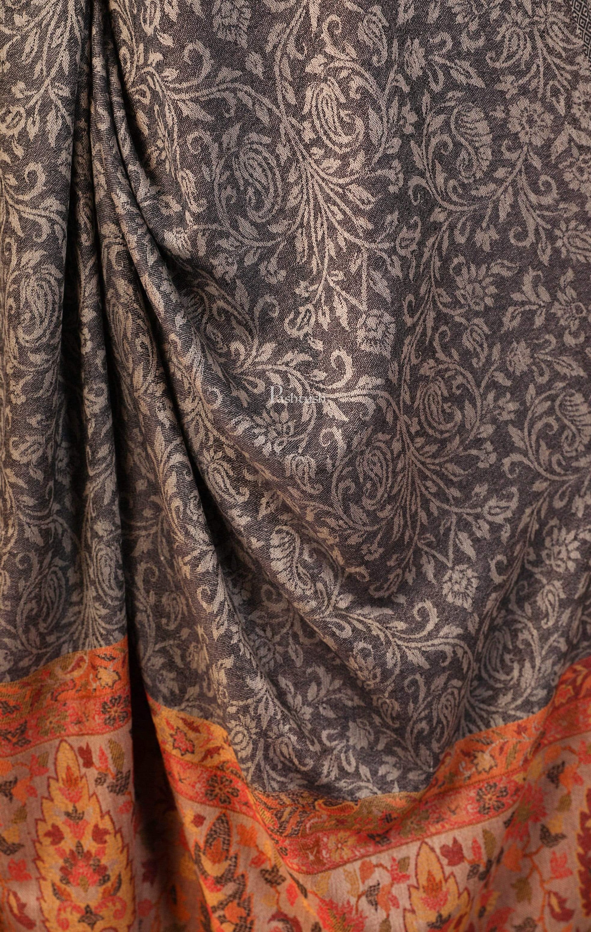 Pashtush India 100x200 Pashtush Womens Fine Wool Shawl, With Kaani Palla Weave