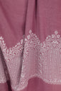 Pashtush India Womens Shawls Pashtush Womens Fine Wool Shawl, With Tone On Tone Nalki Embroidery, Soft And Warm, Peel Lilac