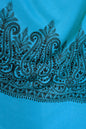 Pashtush India Womens Shawls Pashtush Womens Fine Wool Shawl, With Tone On Tone Nalki Embroidery, Soft And Warm, sky blue