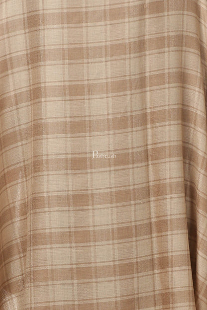 Pashtush India Womens Shawls Pashtush Womens Fine Wool, Soft And Warm, Check Shawl