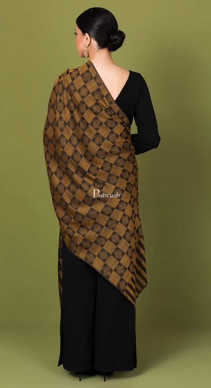 Pashtush Store Stole Pashtush Womens Fine Wool, Soft and Warm, Checkered stole