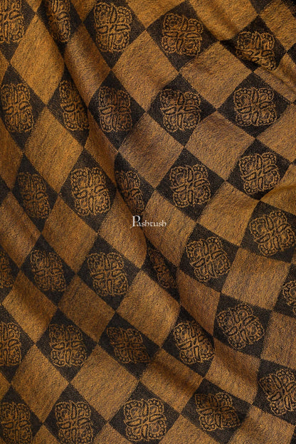 Pashtush Store Stole Pashtush Womens Fine Wool, Soft and Warm, Checkered stole