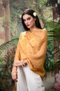 Pashtush India Womens Stoles and Scarves Scarf Pashtush womens Fine Wool Stole, Checkered design, Mustard