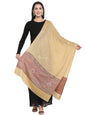 Pashtush India Womens Stoles and Scarves Scarf Pashtush Womens Fine Wool Stole With Palla Weave, Soft, Warm And Light Weight