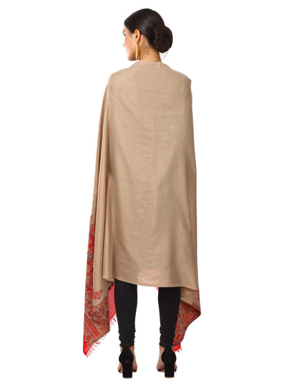 Pashtush Shawl Store Shawl Pashtush womens Floral Jacquard Shawl, Faux Pashmina floral